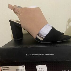 Aldo Fawn and Black Women's Heeled Sandals